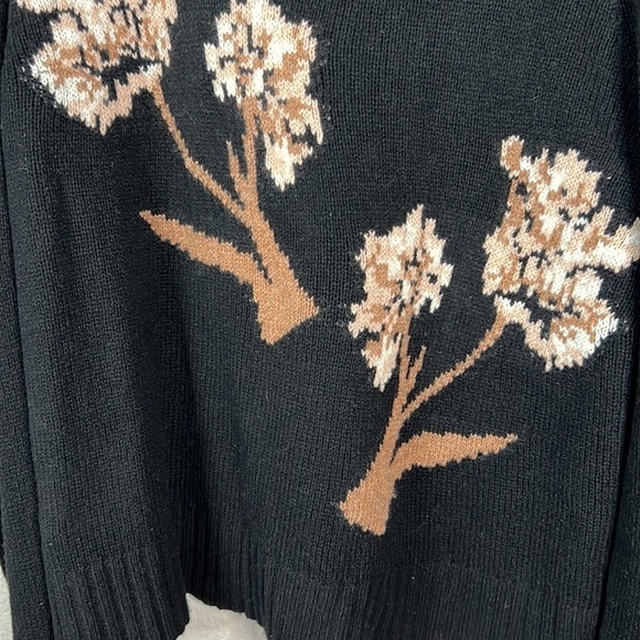 BCBGMAXAZRIA Iris Draped Puff Long Sleeve Sweater Size M - Picture 4 of 8